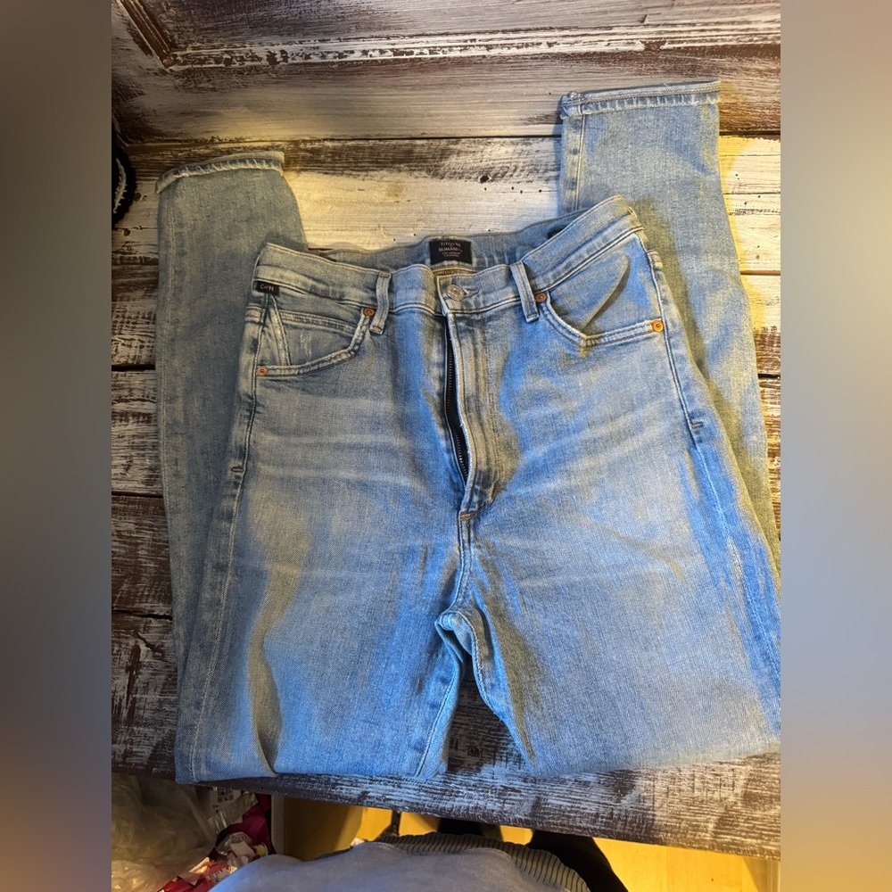 Citizens Of Humanity Light Blue High Rise Skinny Jeans